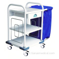 Chariot à linge pratique en option pour hôpital en acier